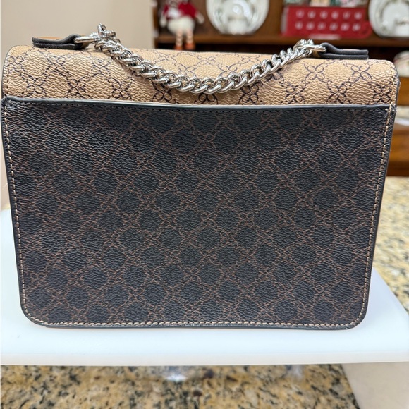 Nine West Elegant Tan and Brown Crossbody Bag - Picture 3 of 8